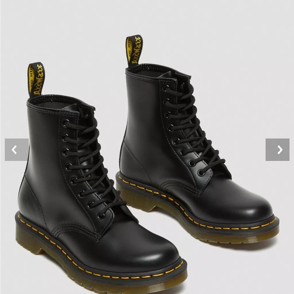 Dr Martens 1460 Black Leather Boots - Picture 2 of 9